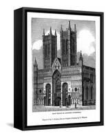 West Front of Lincolin Cathedral, 1843-J Jackson-Framed Stretched Canvas