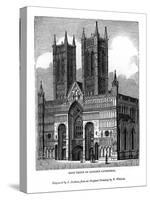 West Front of Lincolin Cathedral, 1843-J Jackson-Stretched Canvas