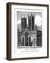 West Front of Lincolin Cathedral, 1843-J Jackson-Framed Giclee Print