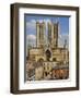 West Front of Lincoln Cathedral and Exchequer Gate, Lincoln, Lincolnshire, England, United Kingdom-Neale Clarke-Framed Photographic Print