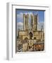 West Front of Lincoln Cathedral and Exchequer Gate, Lincoln, Lincolnshire, England, United Kingdom-Neale Clarke-Framed Photographic Print