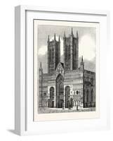 West Front of Lincoln Cathedral-null-Framed Giclee Print