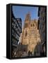 West Front of Notre-Dame Gothic Cathedral, From Rue Merciere, Strasbourg, Alsace, France, Europe-null-Framed Stretched Canvas