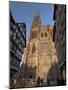 West Front of Notre-Dame Gothic Cathedral, From Rue Merciere, Strasbourg, Alsace, France, Europe-null-Mounted Photographic Print