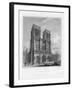 West Front of Notre Dame, Paris, France, 1822-Robert Sands-Framed Giclee Print