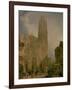 West Front of Notre Dame, Rouen-David Roberts-Framed Giclee Print