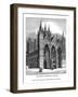 West Front of Peterborough Cathedral, 1843-J Jackson-Framed Giclee Print