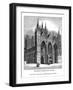 West Front of Peterborough Cathedral, 1843-J Jackson-Framed Giclee Print