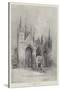 West Front of Peterborough Cathedral-Herbert Railton-Stretched Canvas