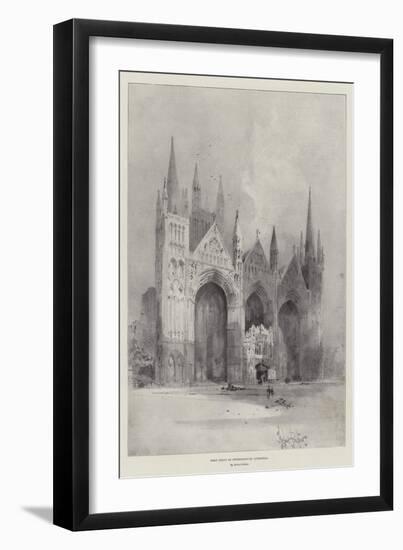 West Front of Peterborough Cathedral-Herbert Railton-Framed Giclee Print