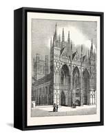 West Front of Peterborough Cathedral-null-Framed Stretched Canvas