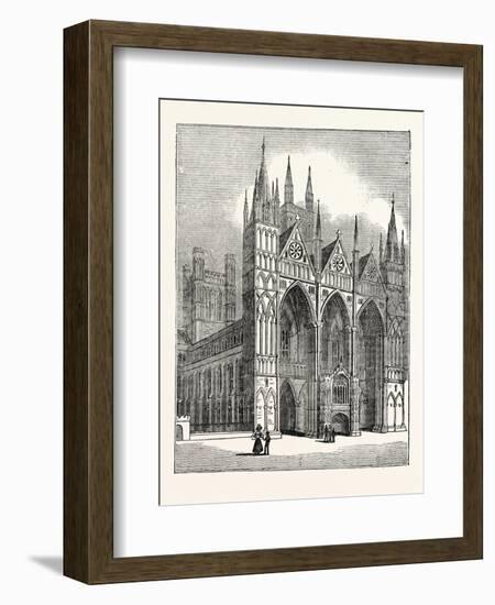 West Front of Peterborough Cathedral-null-Framed Giclee Print