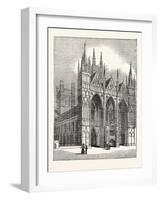 West Front of Peterborough Cathedral-null-Framed Giclee Print