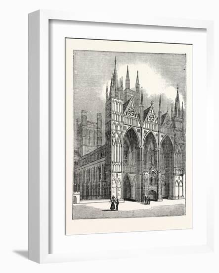 West Front of Peterborough Cathedral-null-Framed Giclee Print