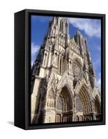 West Front of Reims Cathedral, Dating from 13th and 14th Centuries, France-Ian Griffiths-Framed Stretched Canvas