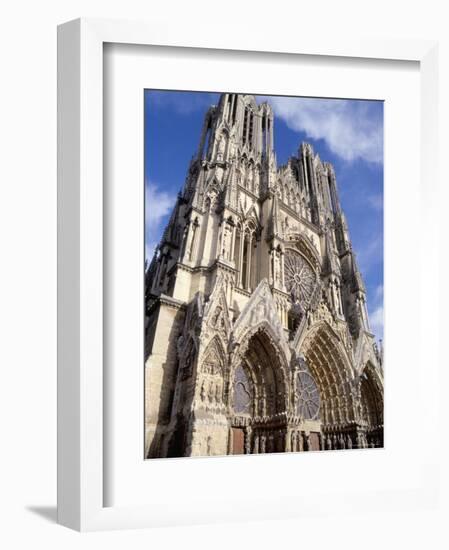 West Front of Reims Cathedral, Dating from 13th and 14th Centuries, France-Ian Griffiths-Framed Photographic Print