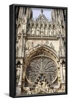 West front of Reims cathedral, Reims, Marne, France-Godong-Framed Photographic Print