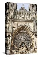 West front of Reims cathedral, Reims, Marne, France-Godong-Stretched Canvas