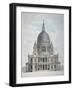 West Front of St Paul's Cathedral, City of London, 1780-Thomas Malton II-Framed Giclee Print