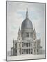 West Front of St Paul's Cathedral, City of London, 1780-Thomas Malton II-Mounted Giclee Print