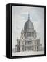 West Front of St Paul's Cathedral, City of London, 1780-Thomas Malton II-Framed Stretched Canvas