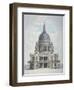 West Front of St Paul's Cathedral, City of London, 1780-Thomas Malton II-Framed Premium Giclee Print