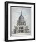 West Front of St Paul's Cathedral, City of London, 1780-Thomas Malton II-Framed Premium Giclee Print