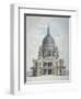 West Front of St Paul's Cathedral, City of London, 1780-Thomas Malton II-Framed Premium Giclee Print