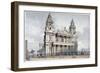 West Front of St Paul's Cathedral, City of London, 1814-Thomas Hosmer Shepherd-Framed Giclee Print