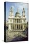 West front of St. Paul's Cathedral, designed by Sir Christopher Wren-null-Stretched Canvas