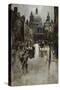 West Front of St. Paul's from Ludgate Hill-Joseph Pennell-Stretched Canvas