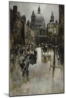 West Front of St. Paul's from Ludgate Hill-Joseph Pennell-Mounted Giclee Print