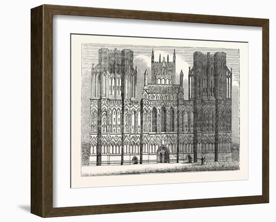 West Front of the Cathedral of Wells-null-Framed Giclee Print