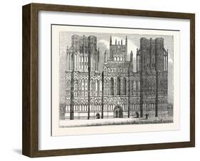 West Front of the Cathedral of Wells-null-Framed Giclee Print