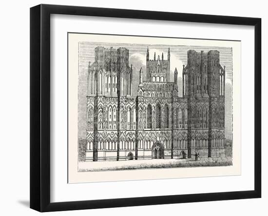 West Front of the Cathedral of Wells-null-Framed Giclee Print