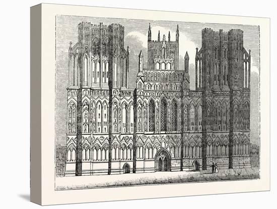 West Front of the Cathedral of Wells-null-Stretched Canvas