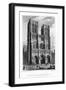 West Front of the Church of Notre Dame De Paris, France, 1828-J Tingle-Framed Giclee Print