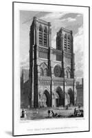 West Front of the Church of Notre Dame De Paris, France, 1828-J Tingle-Mounted Giclee Print