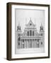 West Front of the Old St Paul's Cathedral, 1630S-Hendrick Hulsbergh-Framed Giclee Print