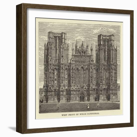 West Front of Wells Cathedral-null-Framed Giclee Print