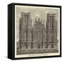 West Front of Wells Cathedral-null-Framed Stretched Canvas