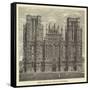 West Front of Wells Cathedral-null-Framed Stretched Canvas