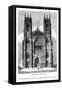 West Front of York Minster, C1820-1830-J Jackson-Framed Stretched Canvas