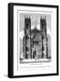 West Front of York Minster, C1820-1830-J Jackson-Framed Giclee Print