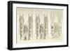 West Front Tower-Nicholas Hawksmoor-Framed Art Print