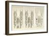 West Front Tower-Nicholas Hawksmoor-Framed Art Print