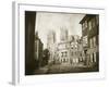 West Front, York Minster, from Lendall Street, 1845 (B/W Photo)-William Henry Fox Talbot-Framed Giclee Print