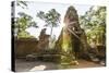 West Gate at Ta Prohm Temple (Rajavihara)-Michael Nolan-Stretched Canvas