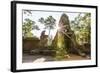 West Gate at Ta Prohm Temple (Rajavihara)-Michael Nolan-Framed Photographic Print