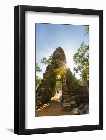 West Gate at Ta Prohm Temple (Rajavihara)-Michael Nolan-Framed Photographic Print